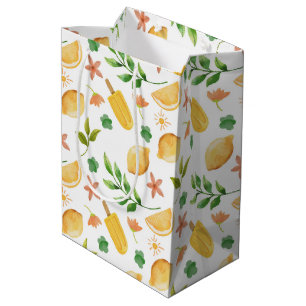 Aquarellbläschen & Popsicles - mittelgroße Geschen Mittlere Geschenktüte