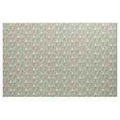 Aquarellbläschen Rose mit Eukalyptus Foliage Stoff (Yard (91,4 cm))