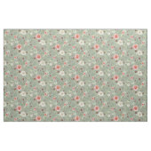 Aquarellbläschen Rose mit Eukalyptus Foliage Stoff (Fat Quarter (45,7 x 55,9 cm))