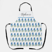 Aquarellbläschen Texas Blume Blauer Blütenblättrig Schürze (Vorderseite)