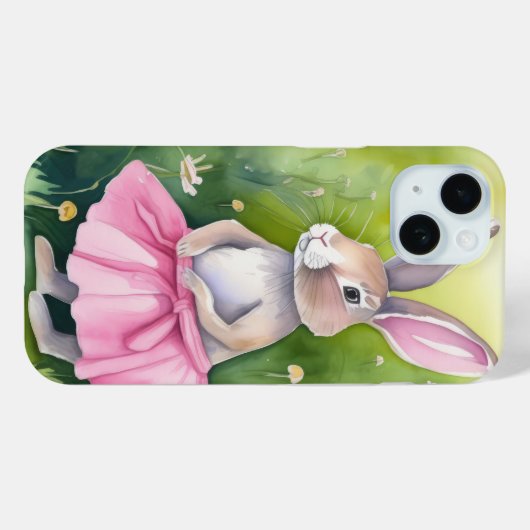 Aquarellblase in rosa Tutu Case-Mate iPhone Hülle (Rückseite (Horizontal))