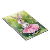 Aquarellblase in rosa Tutu Notizblock (Rechte Seite)