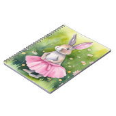 Aquarellblase in rosa Tutu Notizblock (Linke Seite)