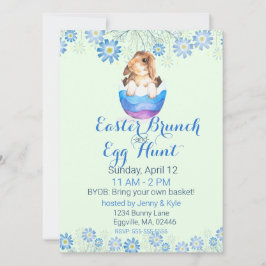 Aquarellblase in Strippeneier Ostern Einladung