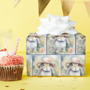 Aquarellblase mit Bonnet Geschenkpapier