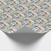 Aquarellblase mit Bonnet Geschenkpapier (Ecke)