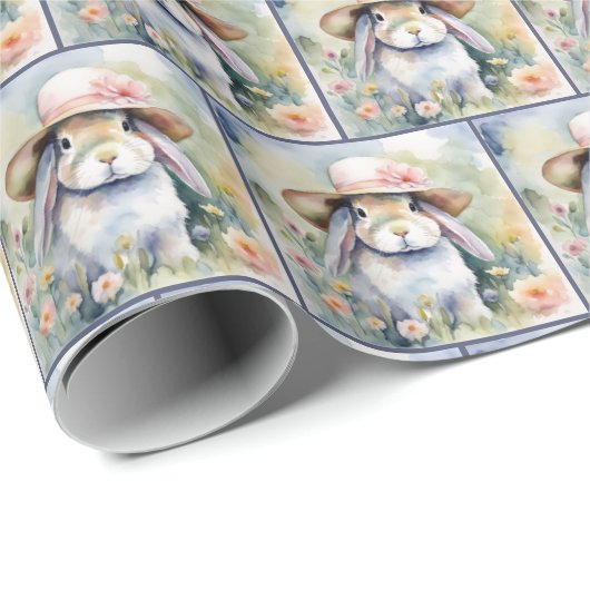 Aquarellblase mit Bonnet Geschenkpapier (Rolleneckpunkt)