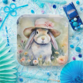 Aquarellblase mit neuem Hut Pappteller (Party)