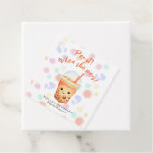 Aquarellblase Tee Pop! Wenn sie Pop! Geschenkanhänger (Beispiel)