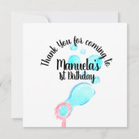 Aquarellblase Wand Pop Pop Pop Geburtstag