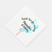 Aquarellblase Wand Pop Pop Pop Geburtstag Serviette (Ecke)