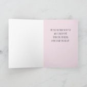 Aquarellblasen auf Rosa Dankeskarte (Innenseite)