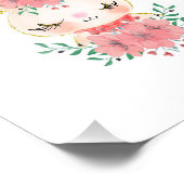 Aquarellblasen mit Florenz Foto Drucken (Ecke)