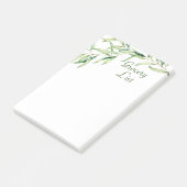 Aquarellblätterblätter, 4" x 6" post-it klebezettel (angewinkelt)