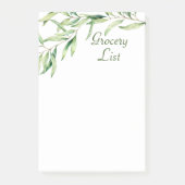 Aquarellblätterblätter, 4" x 6" post-it klebezettel (Vorderseite)