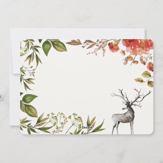 Aquarellblätterjugend mehrjährig Weihnachten im Fo (Rückseite)