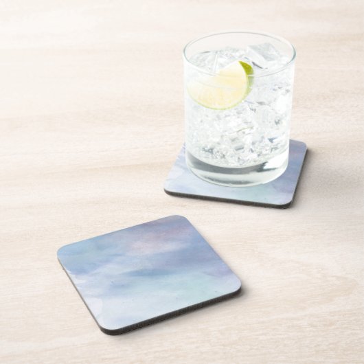 Aquarellblau 2 getränkeuntersetzer (Rechte Seite)