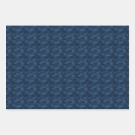 Aquarellblau Abstrakt Geschenkpapier Set (Vorderseite)