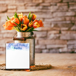 Aquarellblau aquamariner grüner Splint Notizblock