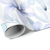 Aquarellblau blühend nahtlos geschenkpapier (Rolleneckpunkt)