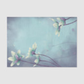 Aquarellblau-Blume Blumendekoupage Seidenpapier (Vorderseite)