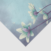 Aquarellblau-Blume Blumendekoupage Seidenpapier (Ausschnitt)