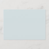 Aquarellblau - Blumenempfehlungen und Wünsche Hinweiskarte (Rückseite)