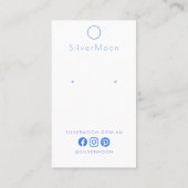 Aquarellblau-Gesichtserkennung (Watercolor Blue Fa Visitenkarte (Rückseite)