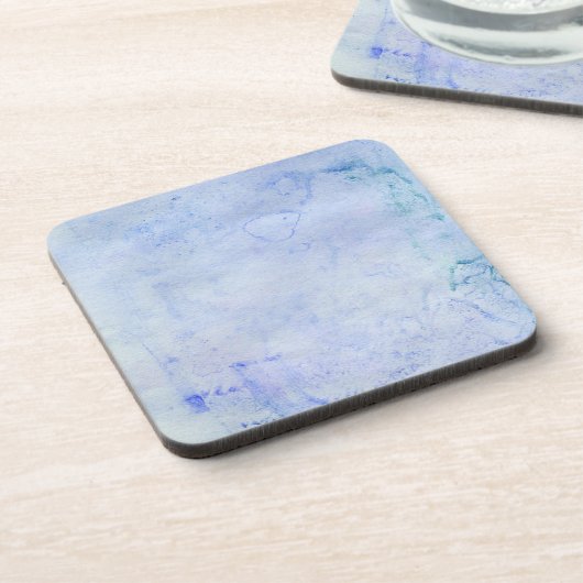 Aquarellblau Getränkeuntersetzer (Linke Seite)