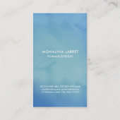 Aquarellblau| Gold Human Design Body Graph Visitenkarte (Rückseite)