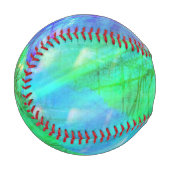 Aquarellblau, grün baseball (Vorderseite Links)