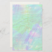 Aquarellblau, grün briefpapier (Vorne/Hinten)