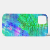 Aquarellblau, grün Case-Mate iPhone hülle (Rückseite (Horizontal))