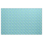 Aquarellblau & grüne Palmfronten Stoff (Yard (91,4 cm))