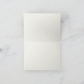 Aquarellblau Hydrangea 80. Geburtstag Dankeskarte (Innenseite)