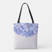 Aquarellblau Hydrangea Pearl Brautparty Tasche (Rückseite)