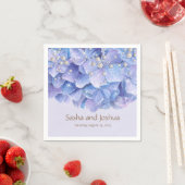 Aquarellblau Hydrangea Pearl Serviette (Beispiel)