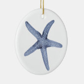 Aquarellblau Keramik Ornament (Rechts)