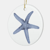 Aquarellblau Keramik Ornament (Links)