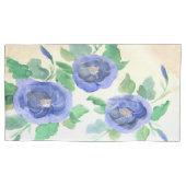 Aquarellblau Kissenbezug (Vorderseite-Links)