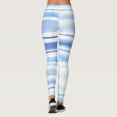 Aquarellblau Leggings (Rückseite)
