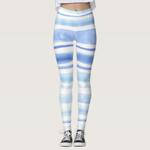 Aquarellblau Leggings