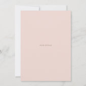 Aquarellblau Mauve Pink Blume Kindersprinkle Einladung (Rückseite)