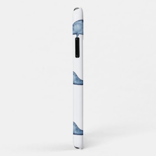Aquarellblau niedlicher Wal Tiere der Nautischen M Case-Mate iPhone Hülle (Hinten/Rechts)
