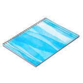 Aquarellblau Notizblock (Linke Seite)