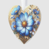 Aquarellblau Ornament (Vorderseite)
