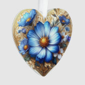 Aquarellblau Ornament (Vorderseite)