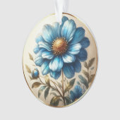 Aquarellblau Ornament (Vorderseite)
