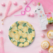 Aquarellblau Pappteller (Party)