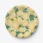 Aquarellblau Pappteller (Vorderseite)